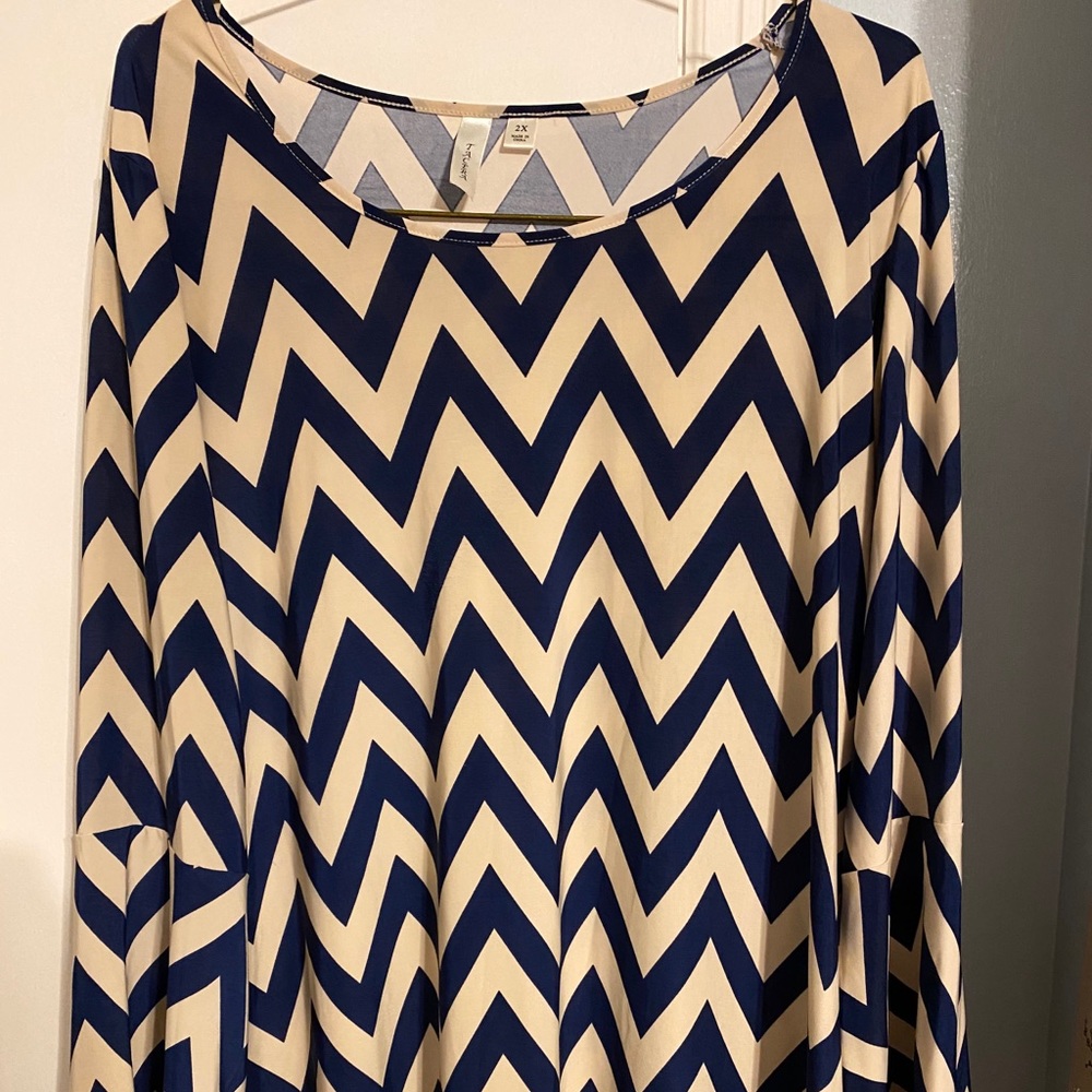 Chevron tunic